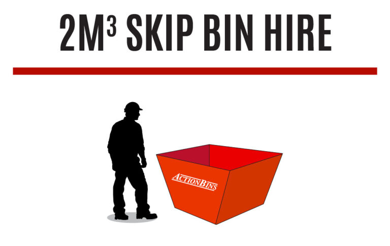 2 cubic metre skip bin for hire in Sydney
