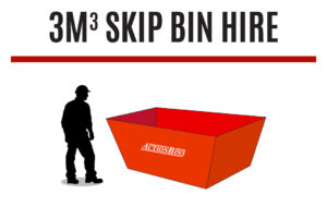 3 cubic metre skip bin for hire in Sydney