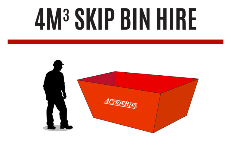 4 cubic metre skip bin for hire in Sydney