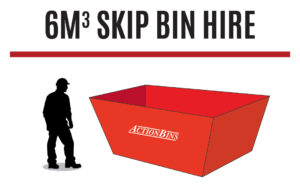 6 cubic metre skip bin for hire in Sydney